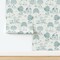 Whimsical Traditional Toile Animals Forest Woodland Trees Fairy House Deer Mushroom Cottagecore Fox Cat Birds Vintage Flowers Playroom Nursery Custom Removable Wallpaper by Spoonflower Peel & Stick Wallpaper 2FT Wide